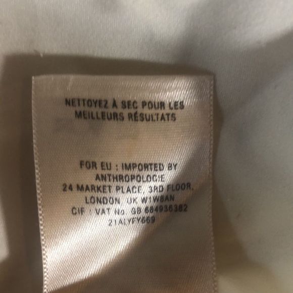 Moulinette Soeurs cap sleeve pastel dress size 0 Anthropology brand - Picture 15 of 16